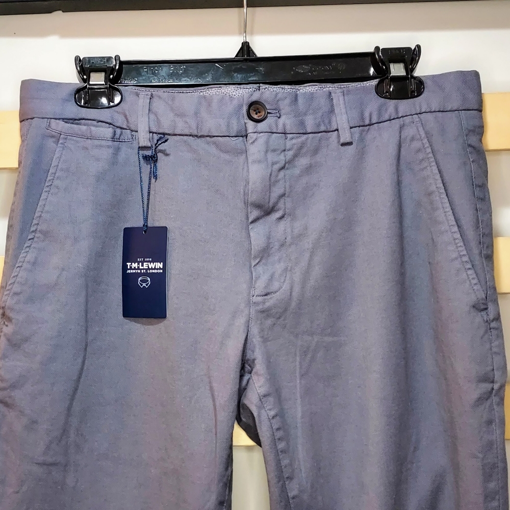 NWT- T.M. Lewin Casual Collection Grey Slacks